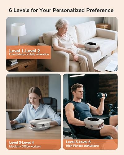 Miniatura 4 de ALLJOY Masajeador de manos con calor y compresión-blanco