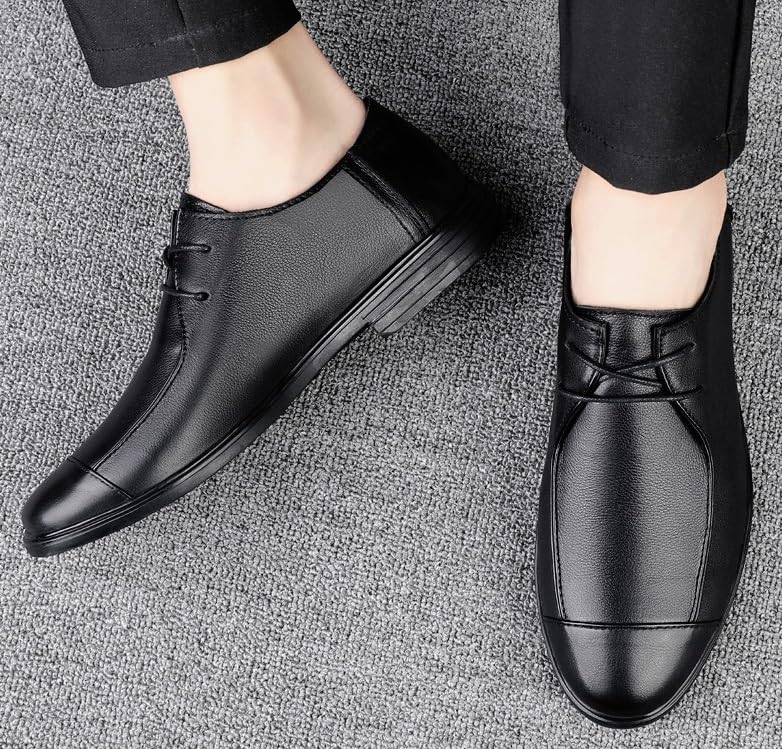 Men’s Tuxedo Lace-Up Dress Shoes Patent Leather Formal Pointed-Toe Oxfords for Wedding Office Business2