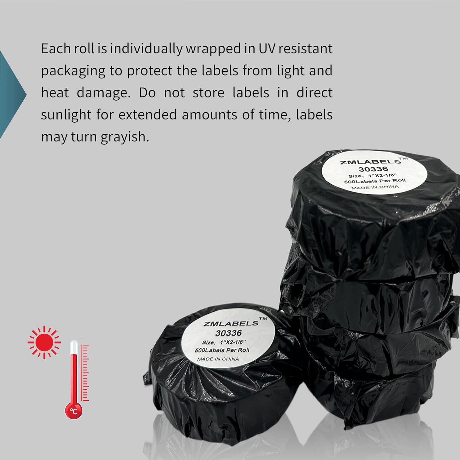 (16 Rolls/8000 Labels) Compatible DYMO 30336 (1" x 2-1/8") Rerurn Address Labels - Compatible with DYMO Labelwriter 450