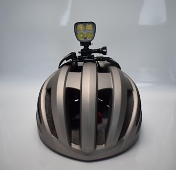 VICTAGEN Bike Light Helmet Mount, Helmet Mount Base Bike Lihgt, Bike Light Holder for Helmet, Bikel Light Helmet Mount Base Compatible Bike Lights VTG8 Series VTG-B3