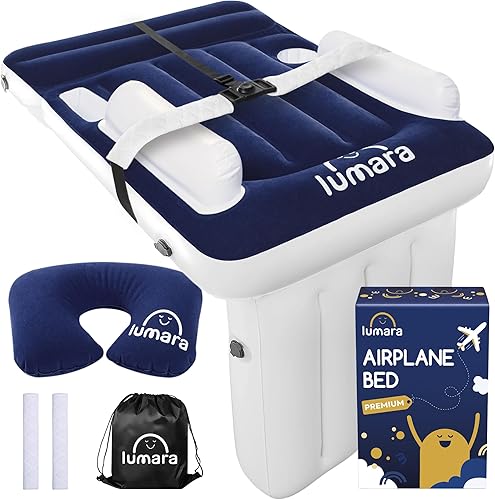 Miniatura 9 de LUMARA Cama de Avión para Niños Pequeños - Cama de Avión Inflable para Niños Pequeños, Colchón de Bebé de Avión para Niños - Colchón de Aire