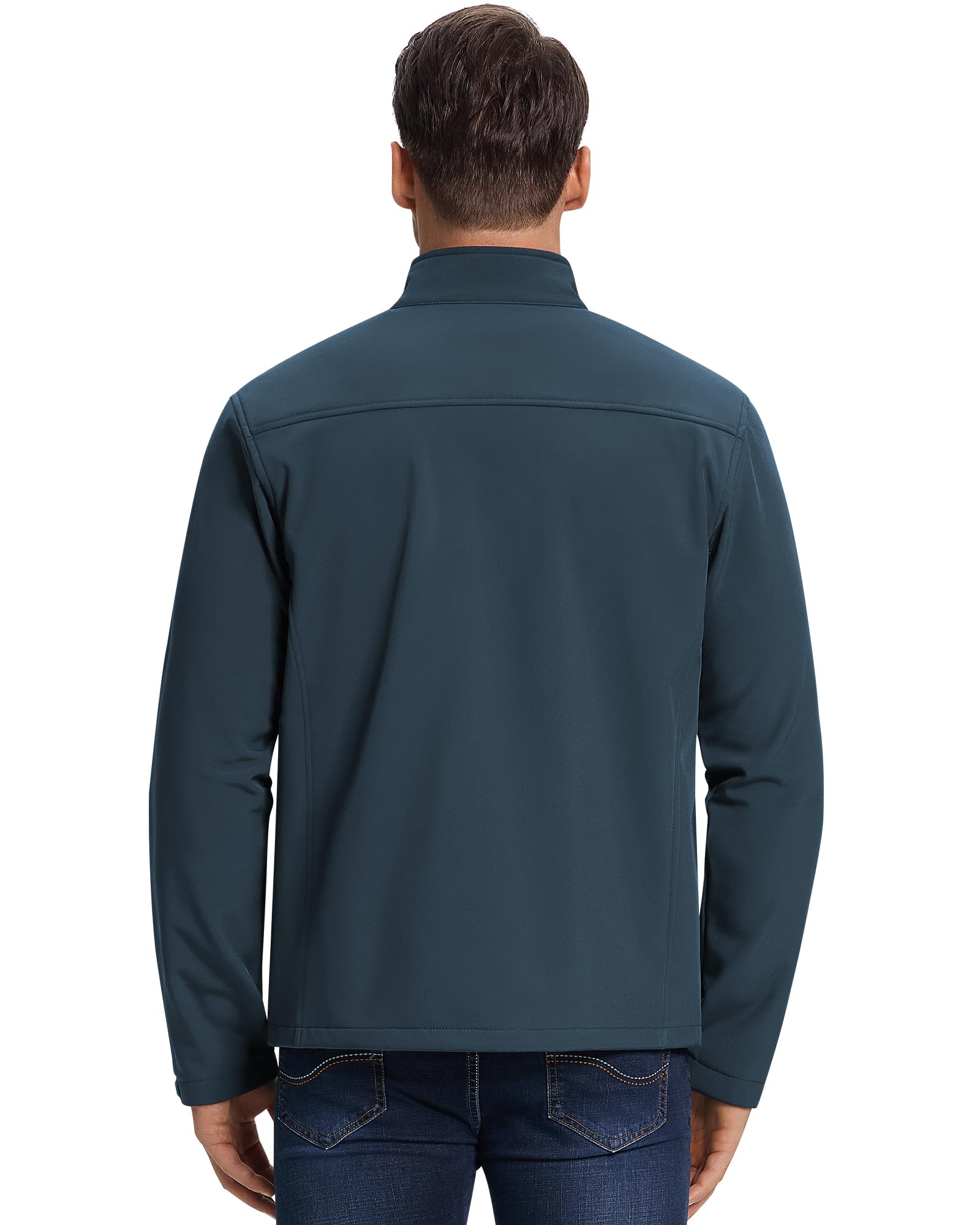 33,000ft Softshelljacke für Herren Wasserdichte Übergangsjacke Fleece Gefütterte Winddichte Outdoorjacke Funktionsjacke für Outdoor Freizeit