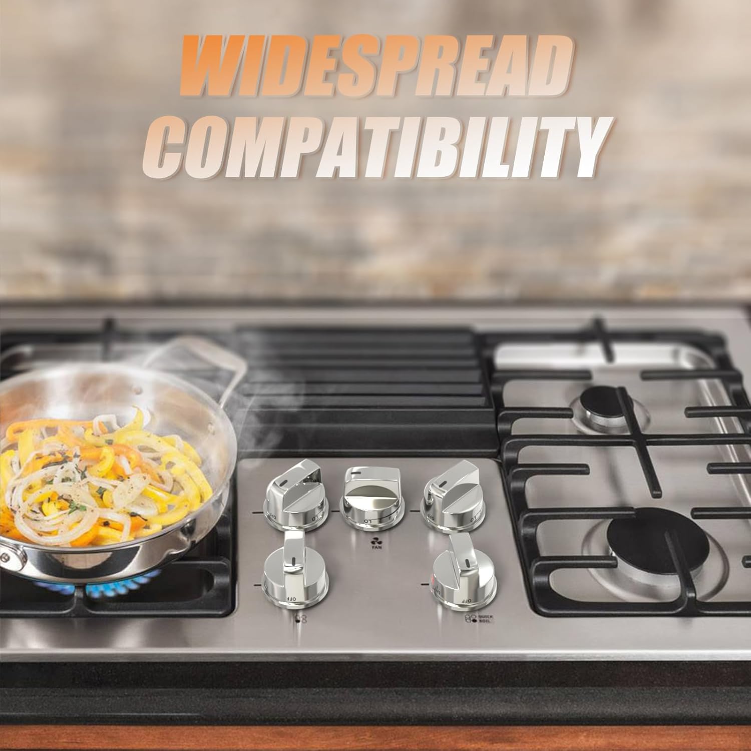 5PCS EBZ37189609 Oven Range Knob Replacement Compatible with LG LRG30355ST LRG30357ST LRG30855ST, Replaces AP4450343 1463914 AH3534128