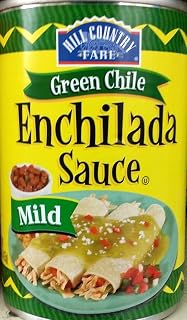 HEB Hill Country Fare Green Chile Enchilada Sauce, Mild 15 Oz (Pack of 6)