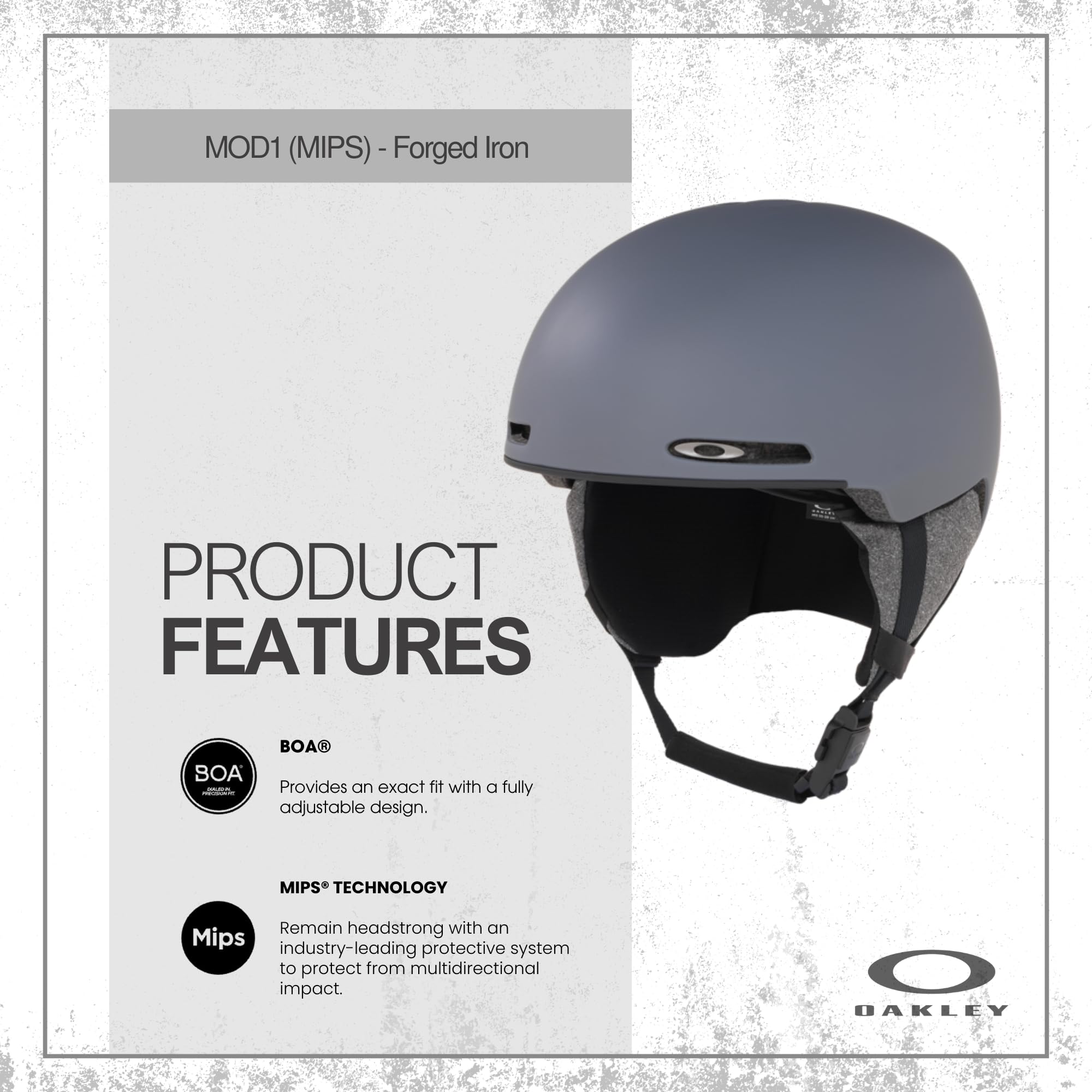 Amazon.com: Oakley MOD1 MIPS Grey MediumSki Snowboarding Helmet
