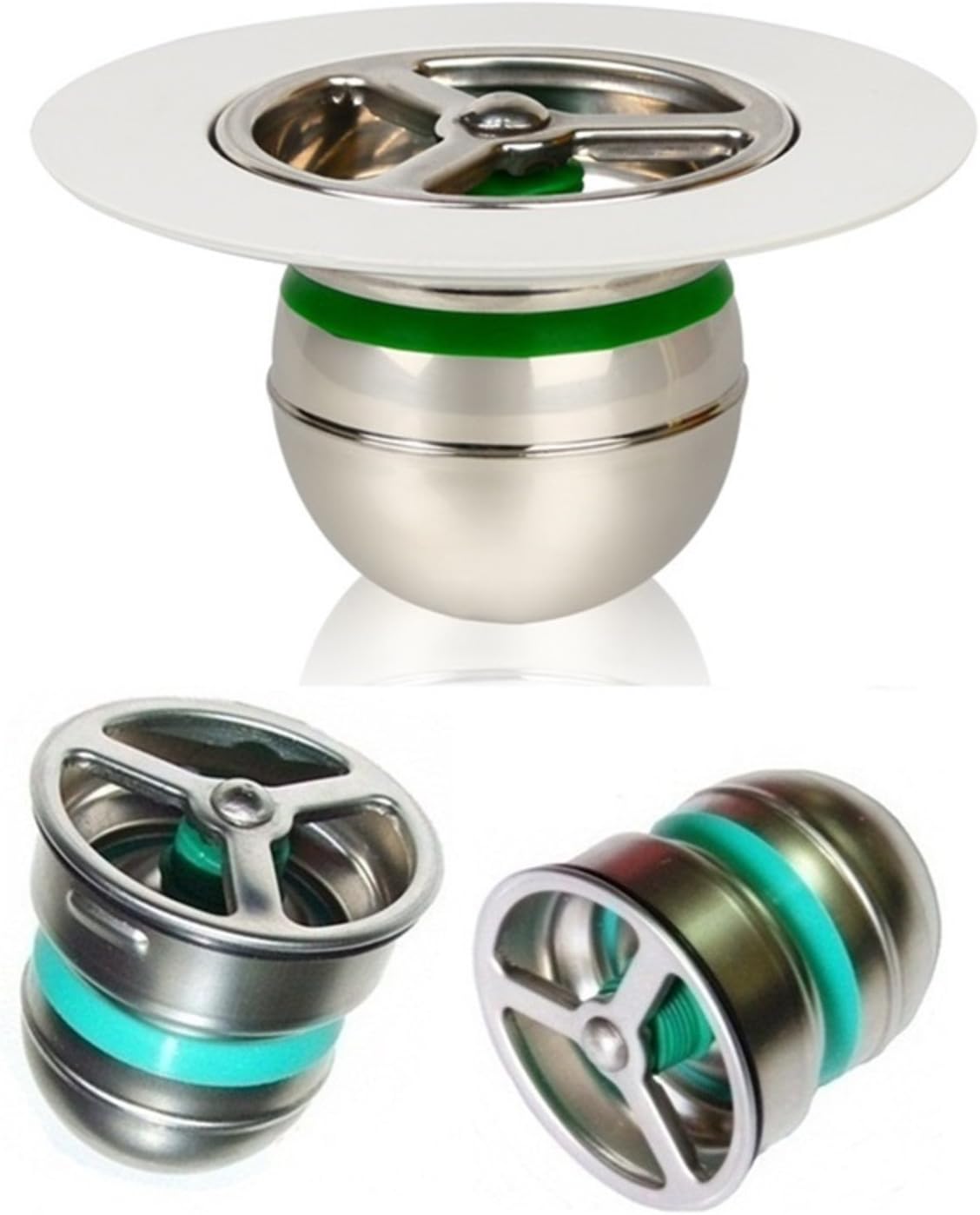 DOWON Stainless Steel 50D Deodorant Drain Cover- Automatic Odor Insect Block Remover Stopper - Kitchen Sink Bathtub Shower Floor Drain Trap Odor Eliminator 50mm / 1.96 inches