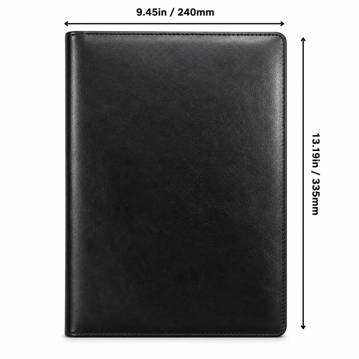 Porte-documents en cuir pour une utilisation professionnelle, organiseur de documents avec rangement intelligent, calculatrice, bloc-notes, – Padfolio tout-en-un professionnel pour homme et