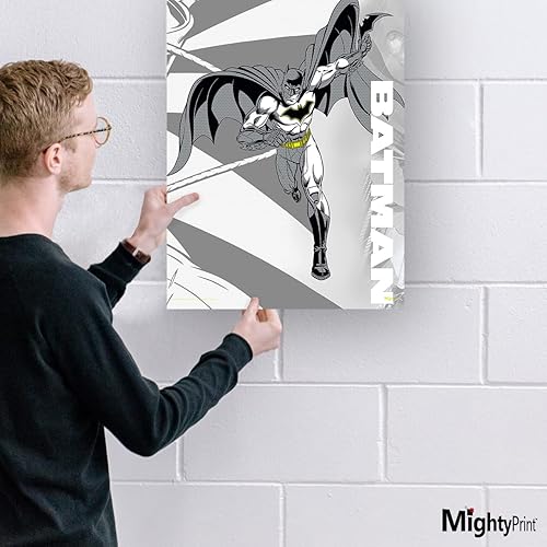 Miniatura 2 de MIGHTYPRINT DC Comics Liga de la Justicia Batman legendario 2 Cinturón Batarang Arte de pared duradero de 17 x 24 pulgadas No hecho de papel