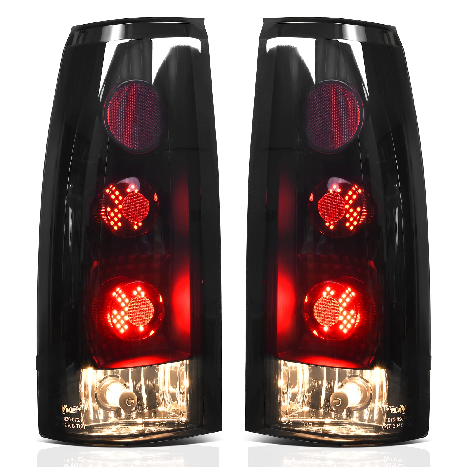 AUTOSAVER88 LED Tail Lights Compatible with 1995-1999 Chevy Tahoe/ 1992-1999 Chevy Suburban/ 88-00 GMC C/K Pickup/ 1992-1999 GMC Yukon / 99-00 Cadillac Escalade Taillights Assembly