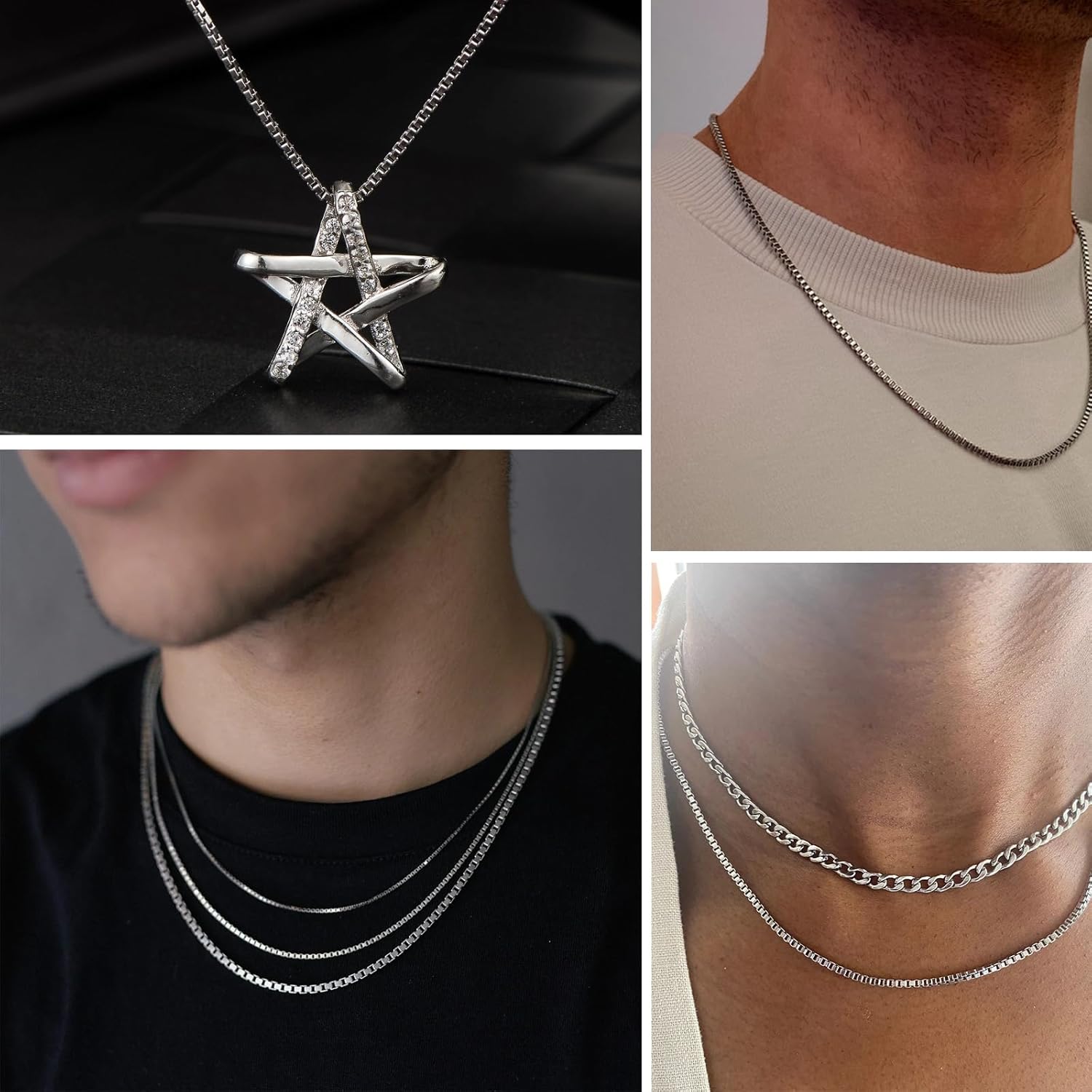 33FT Stainless Steel Box Chains Roll, 1.5mm 304 Stainless Steel Box Chain Spool Bulk for DIY Jewelry Making Necklace Bracelet - Image 4