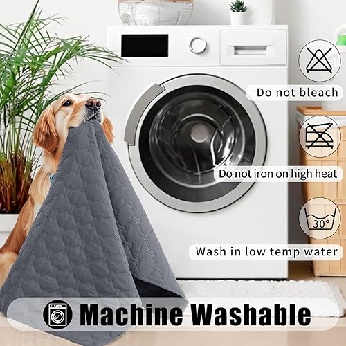 Miniatura 8 de Smiry - Manta impermeable suave, reversible y lavable para perros, cama para gatos y perros a prueba de fugas, funda para sofá y muebles, 30 x 70