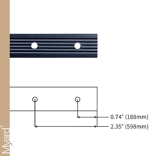 Miniatura 3 de Myard - Balaustres de aluminio para barandillas de terraza, porche, cerca