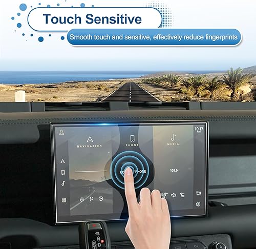 Miniatura 4 de Coleya Protector de pantalla de navegación para automóvil Defender 2023 L y Rover Defender Pivi Pro de 11.4 pulgadas 9H dureza para pantalla de