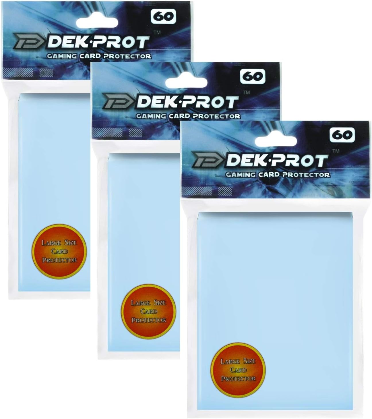 Regular Size Gaming Card Protectors-180 Sleeves- Aqua Blue