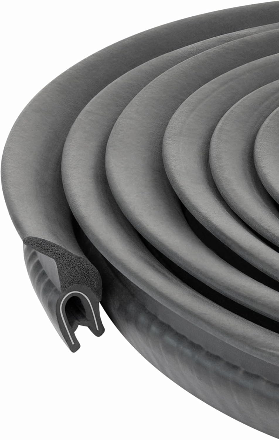 Rubber Seal | U Height: 29/64", Flange Height: 21/32", Grip Range: 3/64" - 5/32" (25 Feet)