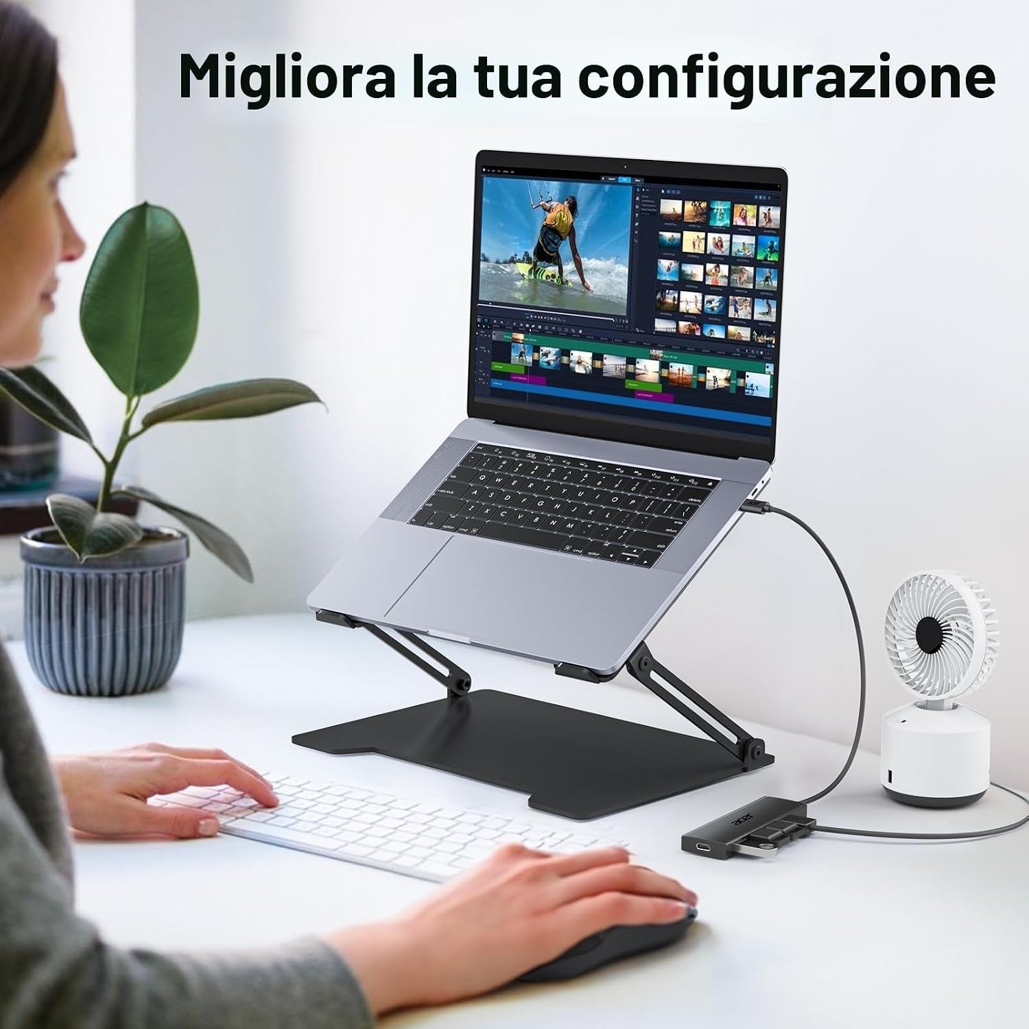 Hub USB C 3.0 con 5 porte - Hub USB - Immagine 6