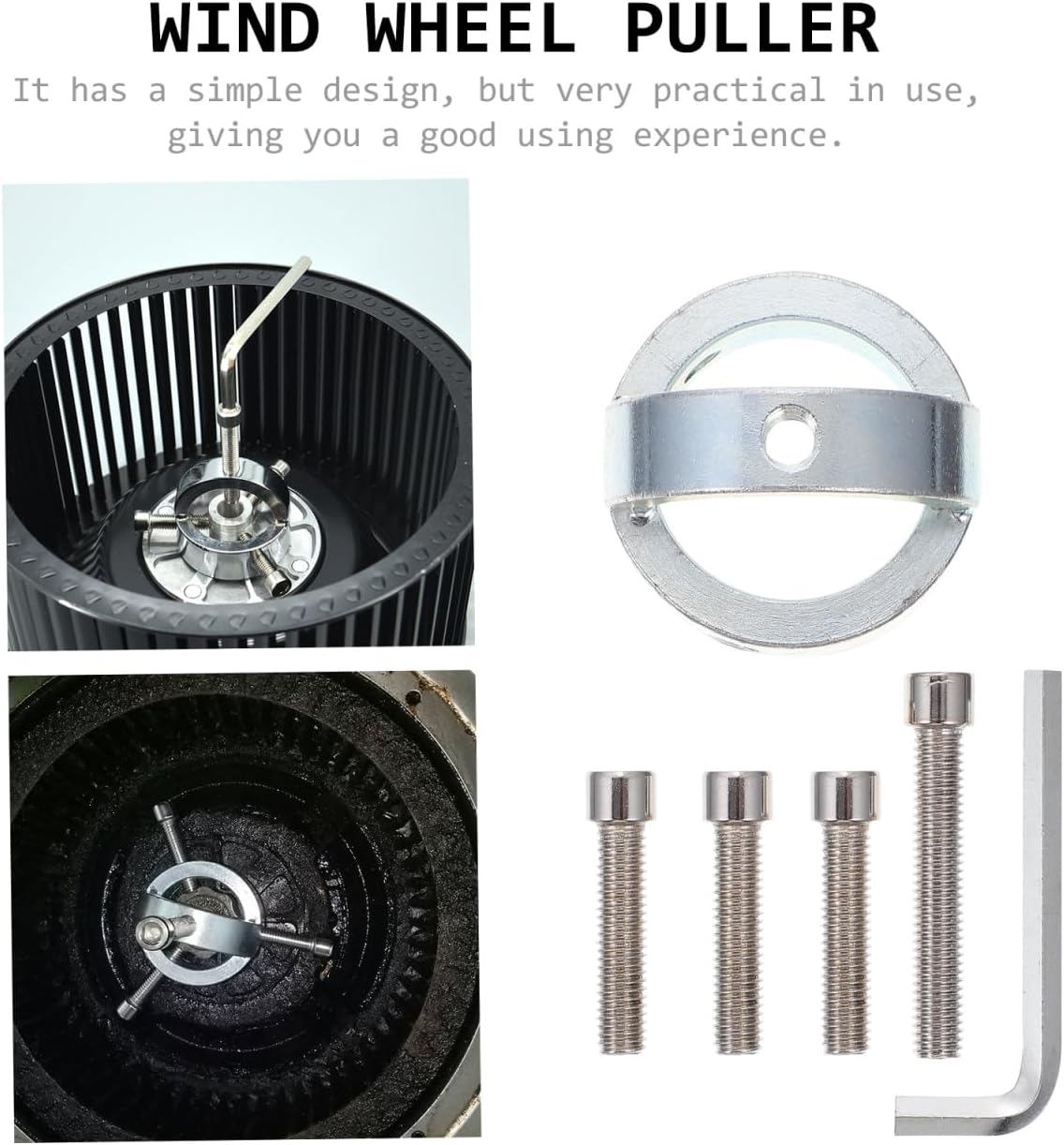 Cabilock Range Hood Wind Wheel Puller Fan Impeller Removal Tool Durable Corrosion Resistant Hand Tool for Kitchen Appliance Maintenance