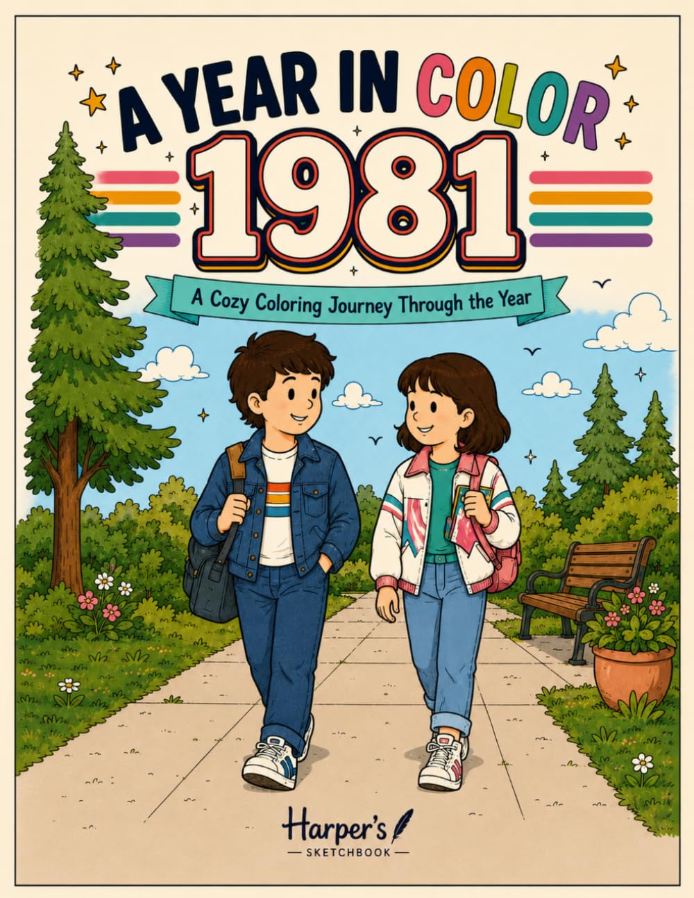 A Year in Color: 1981: A Cozy Coloring Journey Through the Year