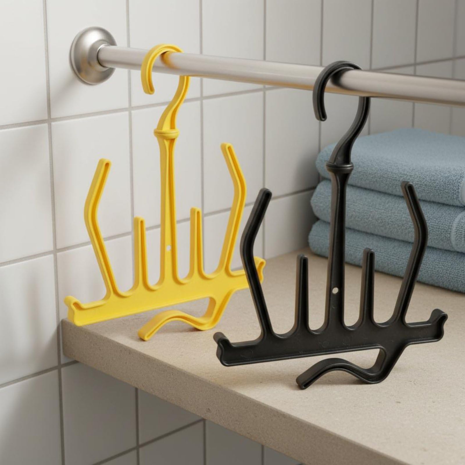 PP Hanger Cintre Plongée Support Combinaison Porte-Accessoires Corps Large Préserve la Forme Polypropylène Haute Résistance Rotation 360° Drainage, Bleu