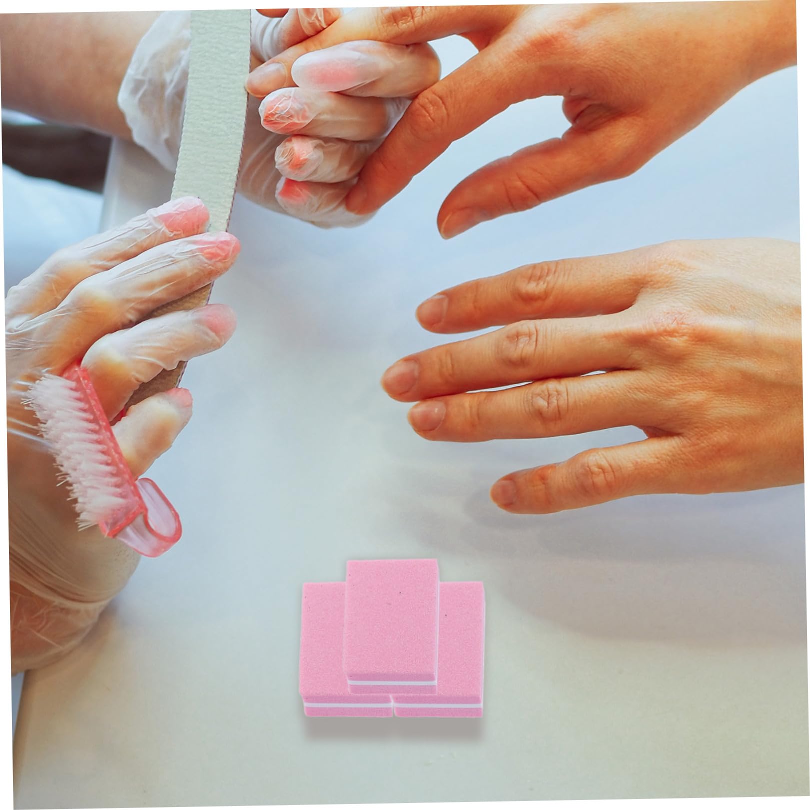FRCOLOR Juego De 3 Bloques De Lijado Para Limar Uñas Herramienta Para Manicura Y Pedicura 50 Unidades X 3