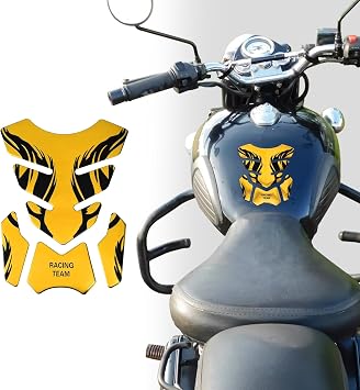 ASUBHA Universal 3D Motorcycle Gas Tank Sticker, Tank Pad, Fuel Tank Protector Decal Pad Self-Adhesive and Waterproof, Motorcycle Decal Vinyl Tank Protector for CB400/600/1000/1300, VT250, VFR400