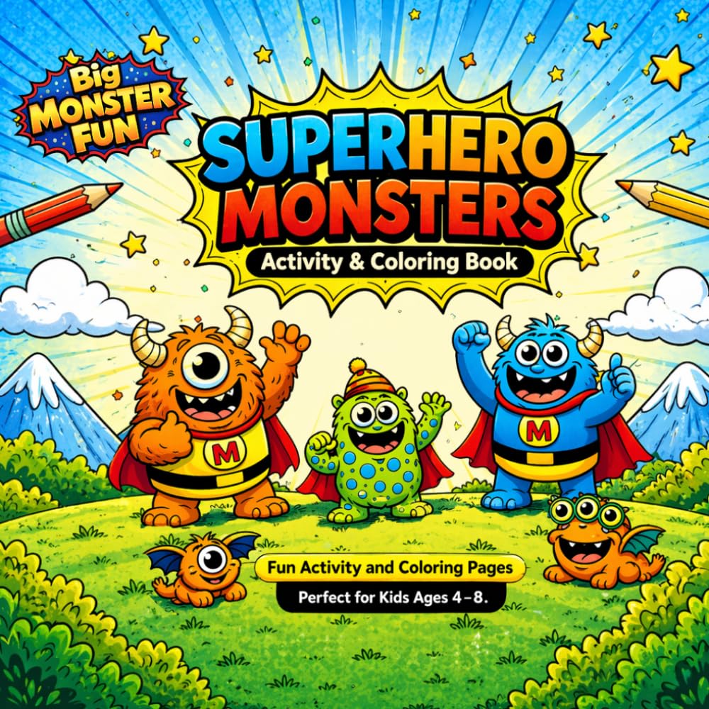 SuperHero Monsters Activity & Coloring Book (SuperHero Monsters Coloring & Activity Books)