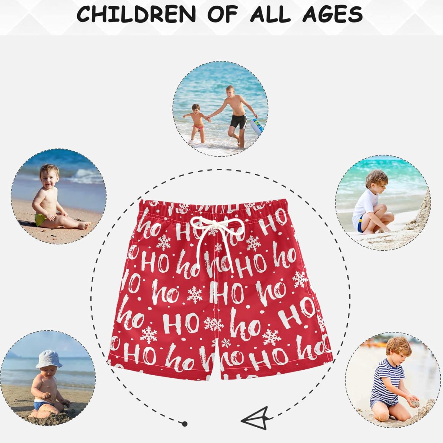 visesunny Boys Surfing Board Shorts Quick Dry Boys Swim Shorts s Swim Trunks Size from 2T to 14/16 - Image 4