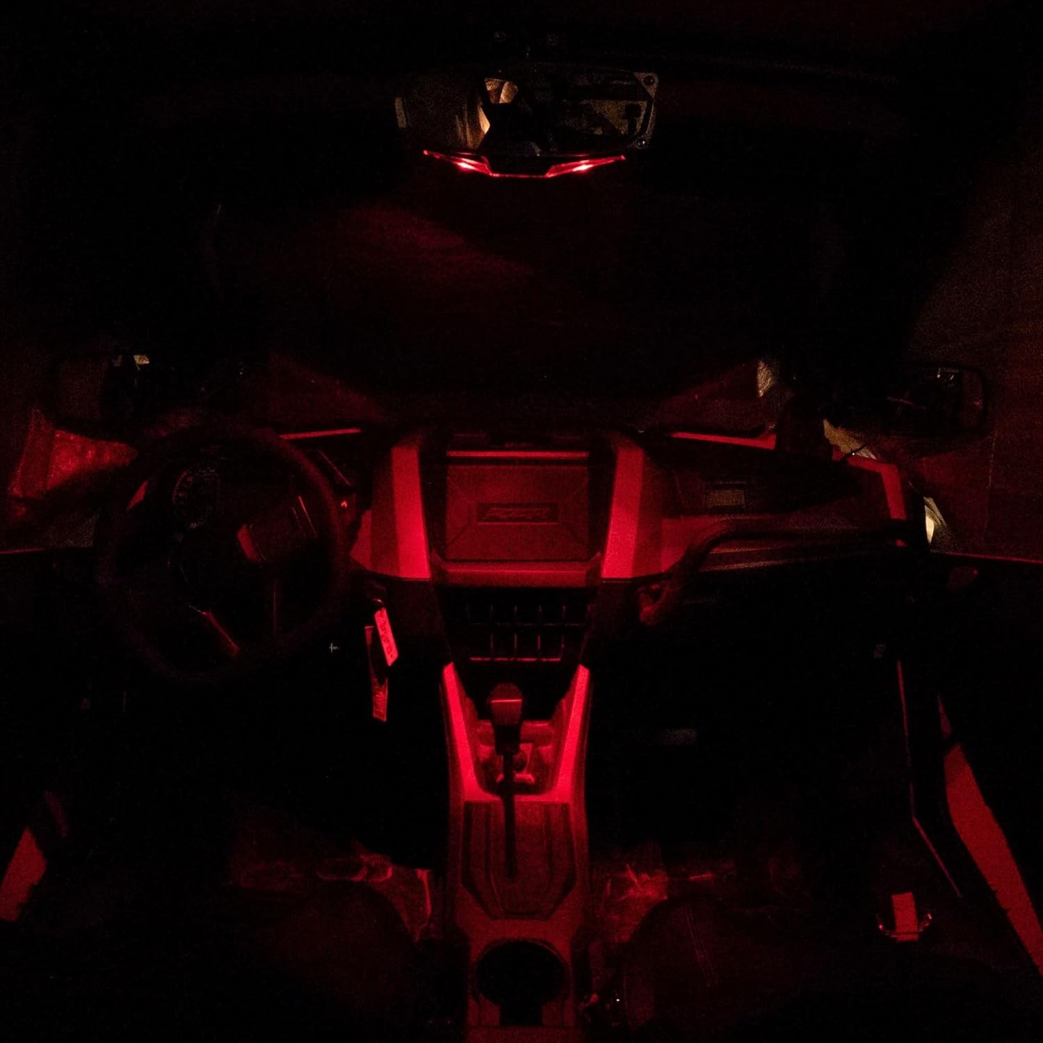 Seizmik Halo-RA LED Rear View Mirror Compatible with Polaris RZR Pro XP/Turbo R (2020-2025) UTV Models | Light Up Rear View Mirror | Cast Aluminum Bezel