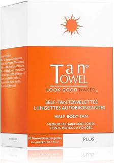 Tan Towel Half Body Plus, 10 Count (Pack of 1)