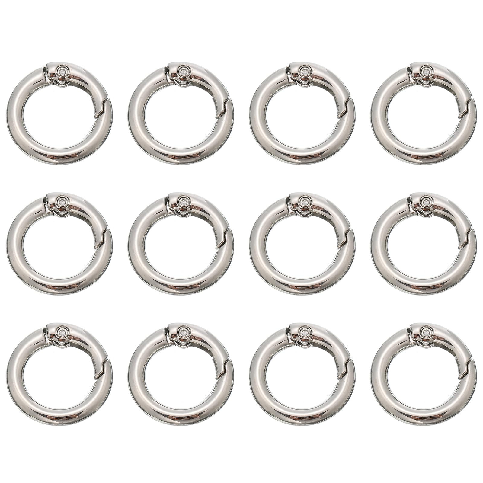 PATIKIL 13mm Spring O Ring Round Snap Clip