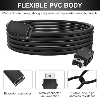 6FT NES Controller Extension Cable Cord Compatible with Mini NES/SNES Classic, Super Nintendo Classic Edtion, Wii/Wii U Controller, 2Pack