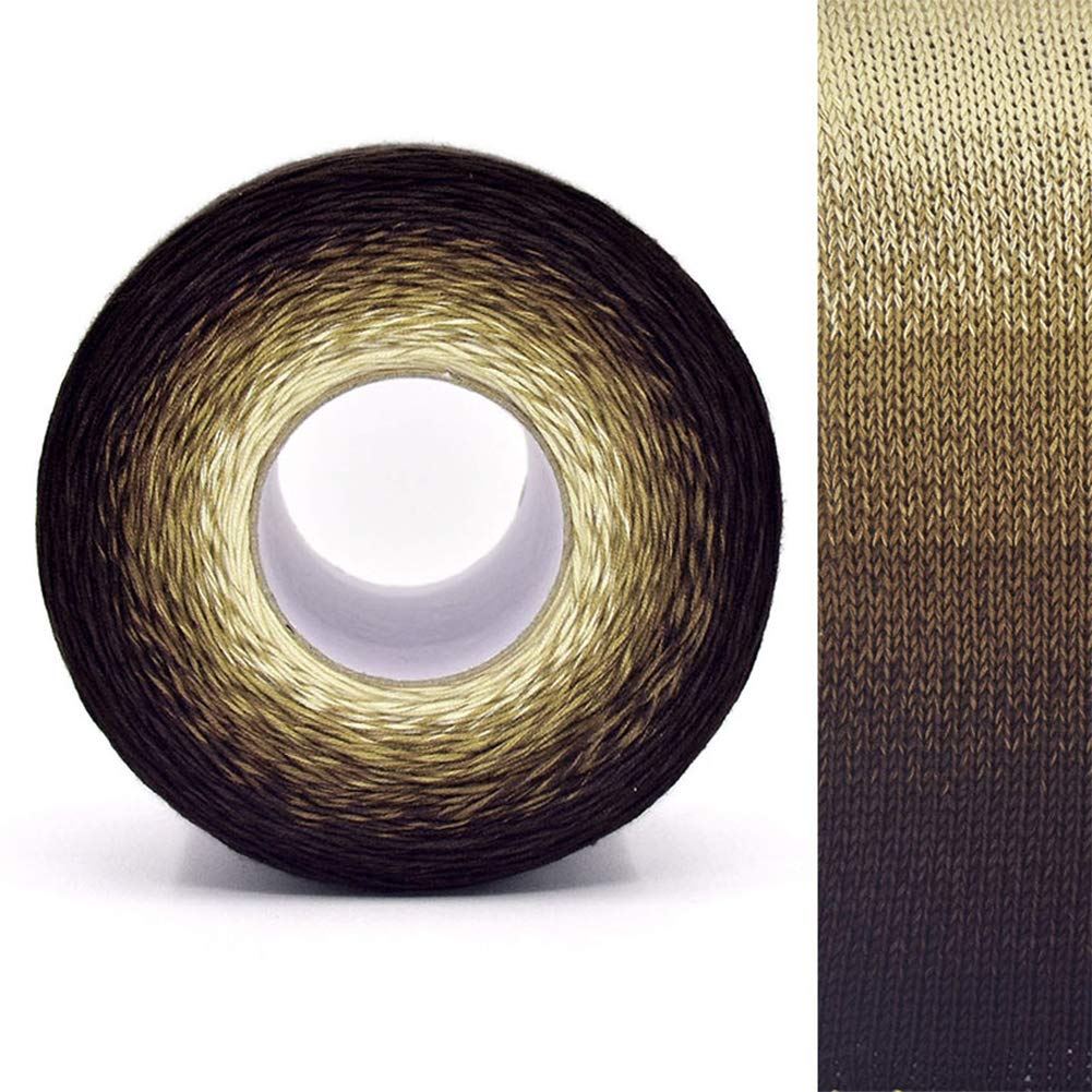 450G Segmento Tinti Cotone Mercerizzato Palle Filati da lavori a Maglia e Maglieria, 20 Gradiente Colori Disponibili, 1.2mm Medie Sottili Fili,07