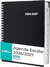 WallDeca Academic Planner 2026-2027, Daily, Weekly and Monthly Agenda, July 2026 - June 2027, Note Pages, Double Spiral, 20 × 15 cm