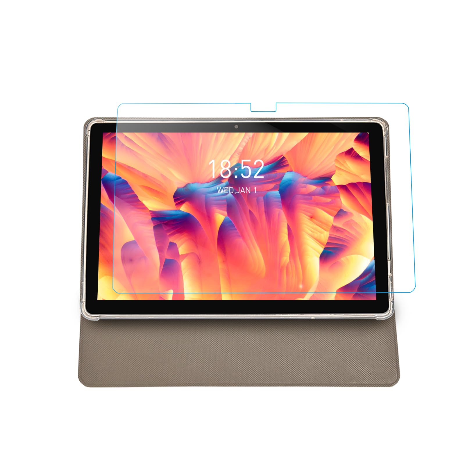 N-one Android Tablet Case and Protector for Npad Plus, Tablet Cover with Glass, Tablet Stand Function