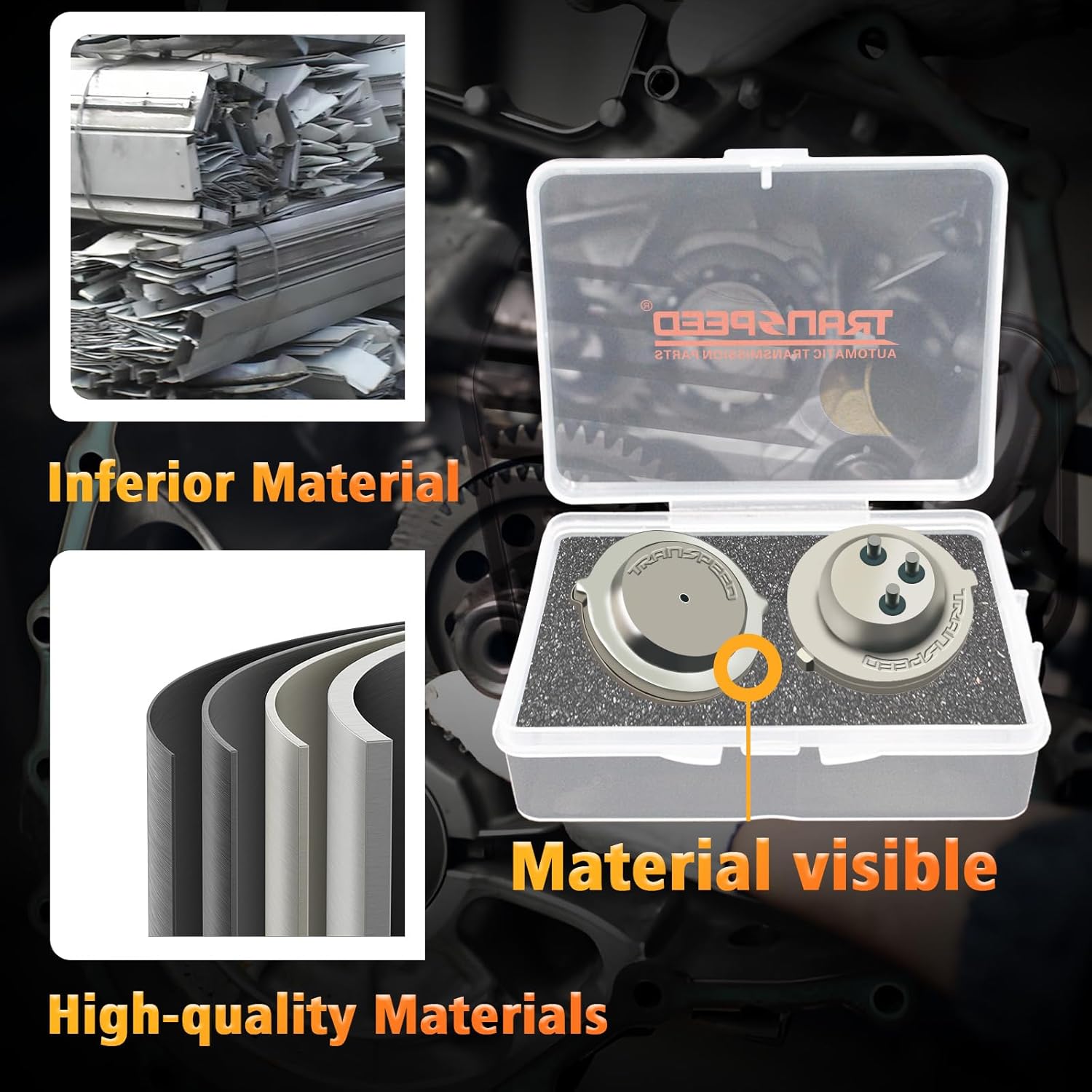 TRANSPEED 0DE 0GC DQ380 DQ381 TCU Transmission Control Unit Clutch Pressure Sensor 2PCS Compatible with VW AUDI Transporter Scirocco Tiguan Q3