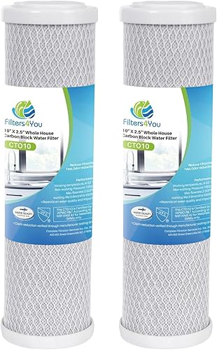 CFS Cartuchos de filtro de agua de bloque de carbono compatibles con los modelos GE GXWH04F, GXWH20F, GXWH20S y GXRM10 - Elimina el mal sabor y el
