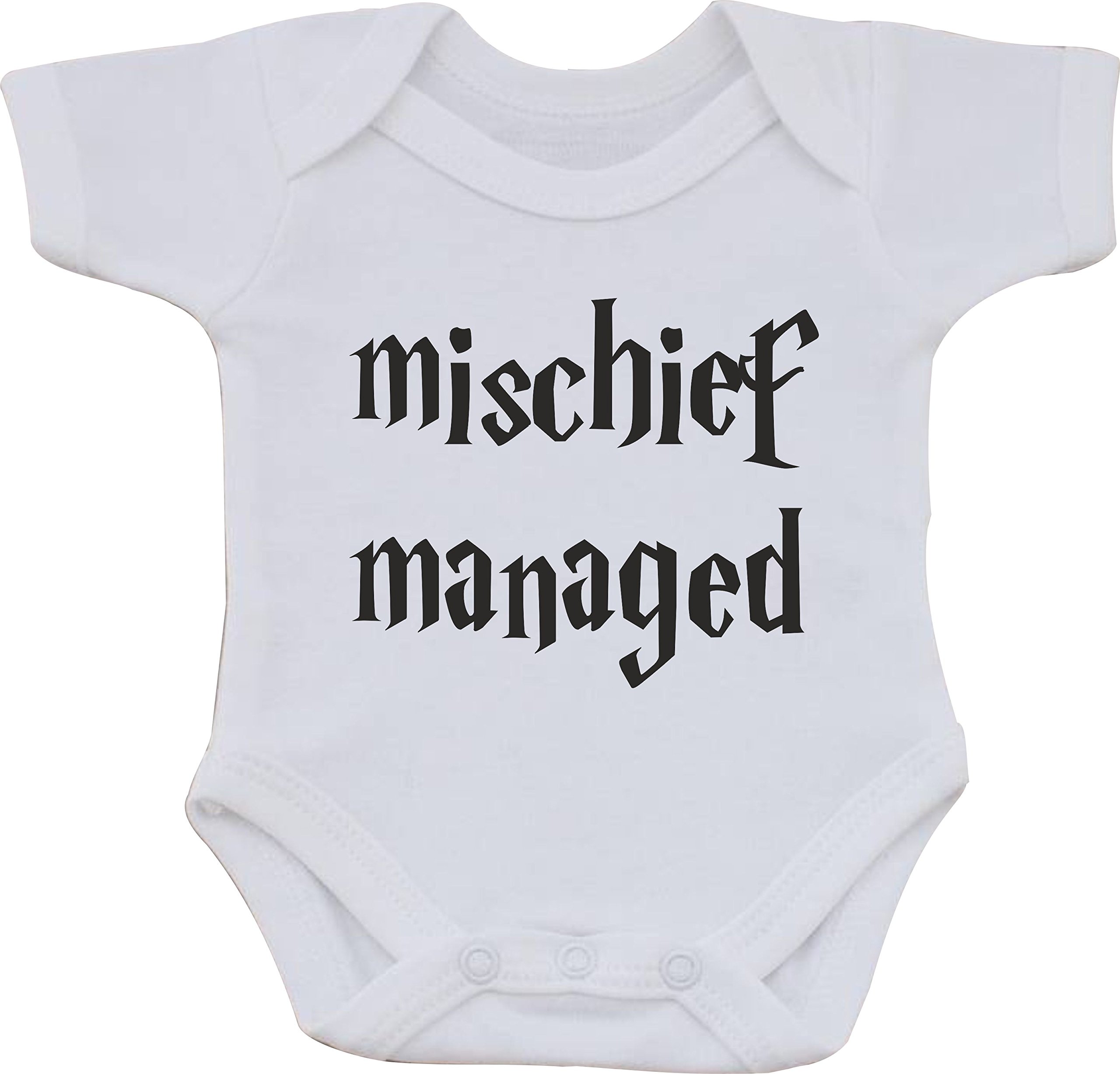 magic moments MISCHIEF MANAGED COTTON BABY VEST OR BIB (0 to 3 months)