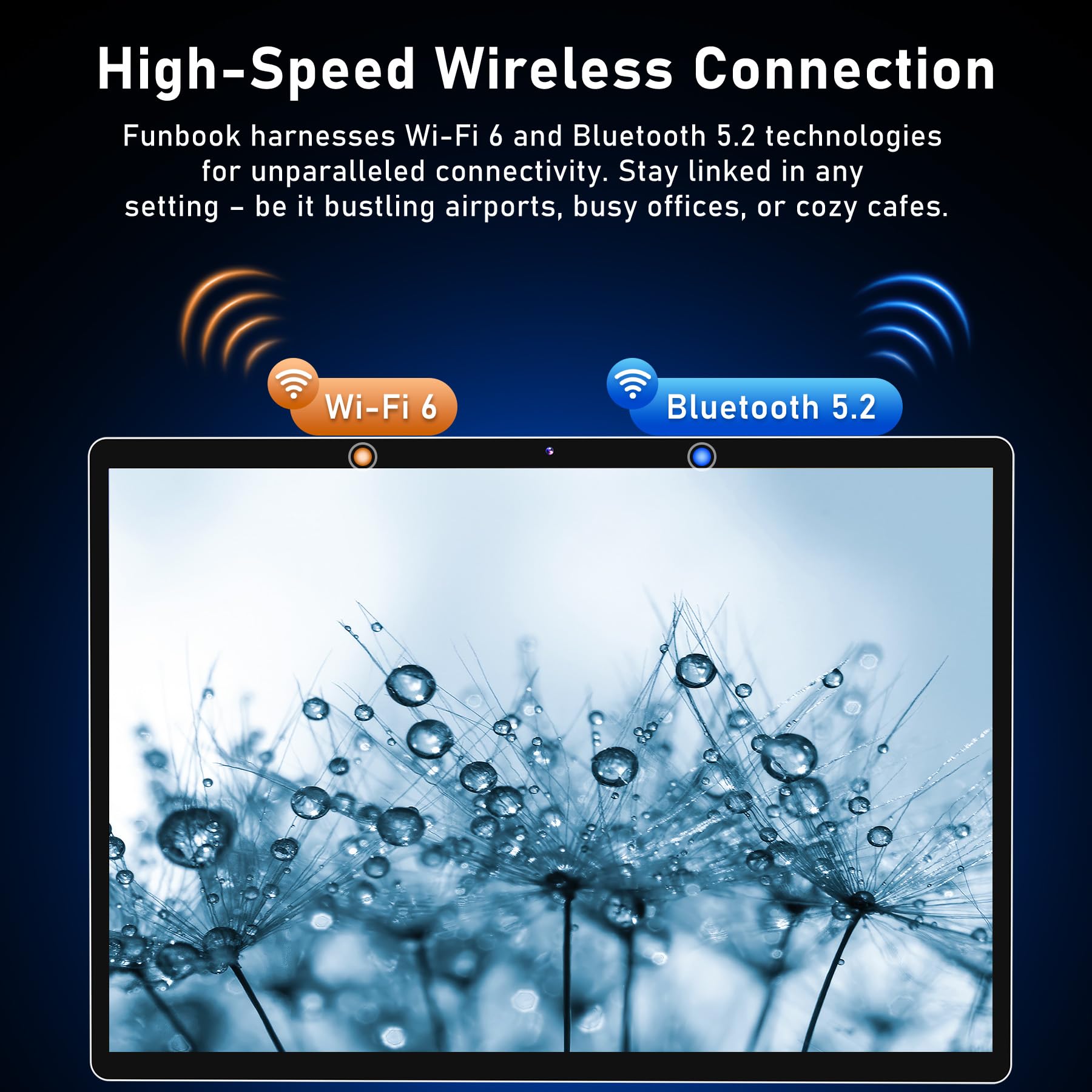 FUNYET Tablet 2 in 1 N100 Laptop Touch Windows 11 Pro Tablet PC FUNBOOK14 Pollici 16 GB RAM 512 GB SSD WIFI6 Bluetooth 5.2 / Tipo-C Funzione Completa/Micro HDMI