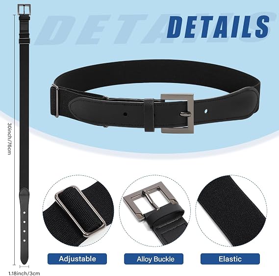 Boy Belt for Kid Baseball Softball Adjustable Fastpitch Elastic Youth Belt