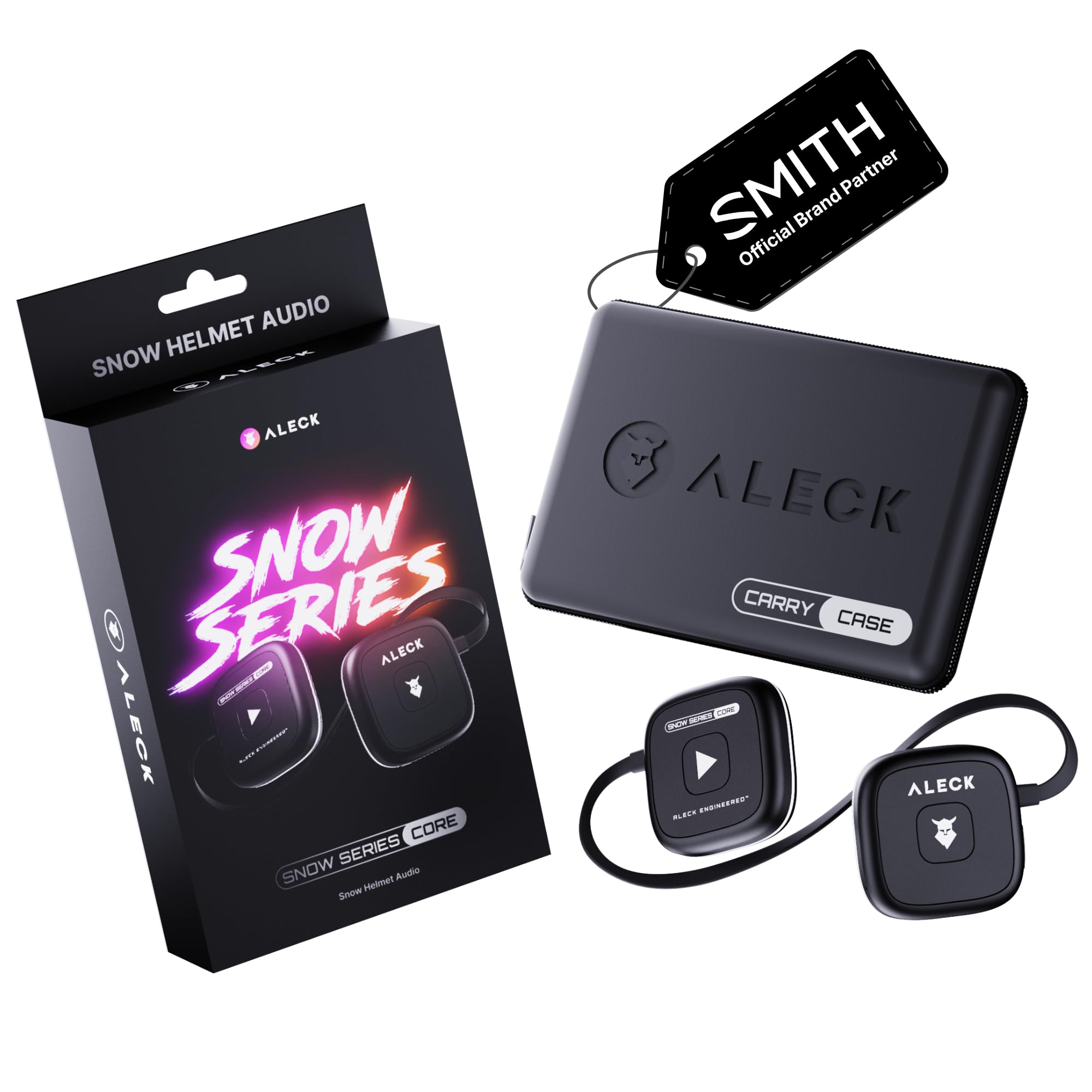 The best ski helmet speakers of 2026 Worth Your Money ALECK Snow Series Core Universal Wireless Bluetooth Helmet Speakers Headphones for Ski and Snowboard Audio-Ready Helmets, Glove Friendly Controls, Microphone Headset for Hands-Free Calls