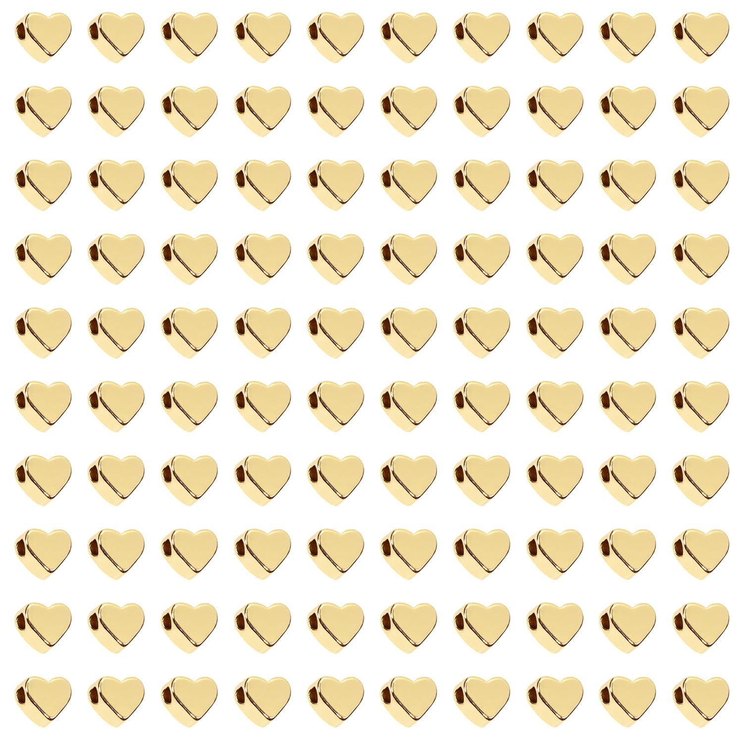 DanLingJewelry Lot De 100 Perles En Verre Transparent De Couleurs