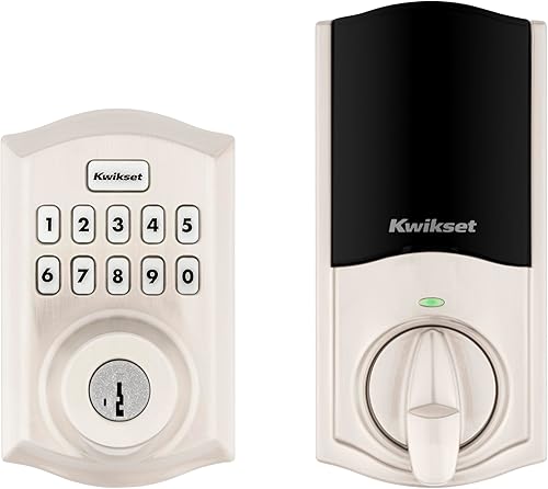 Kwikset HomeConnect 620 Z-Wave - Teclado habilitado de largo alcance con cerradura inteligente, conveniente entrada sin llave, códigos de usuario