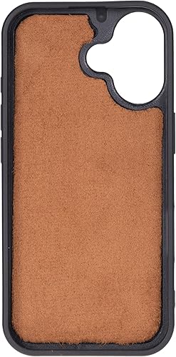 Miniatura 2 de Funda tipo cartera de piel prémium para iPhone 17, bloqueo RFID, diseño desmontable 2 en 1 con ranuras para tarjetas, funda de piel de vaca azul con