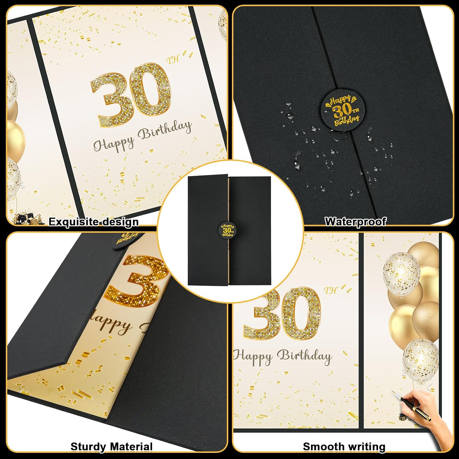 30th Birthday Party Decorations Signature Guest Book Big Birthday Card