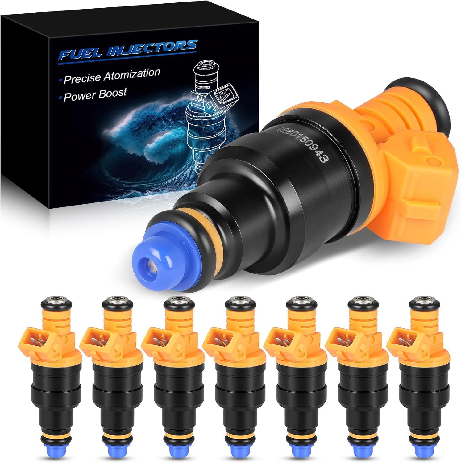 Fuel Injectors 4.6L 5.4L 0280150943 for:-ford Expedition 1997-2002 F150 F250 F350 E150 Excursion Crown Victoria Bronco For:-Mustang For:-Lincoln Navigator Town Car 5.0L 5.8L (8pcs)