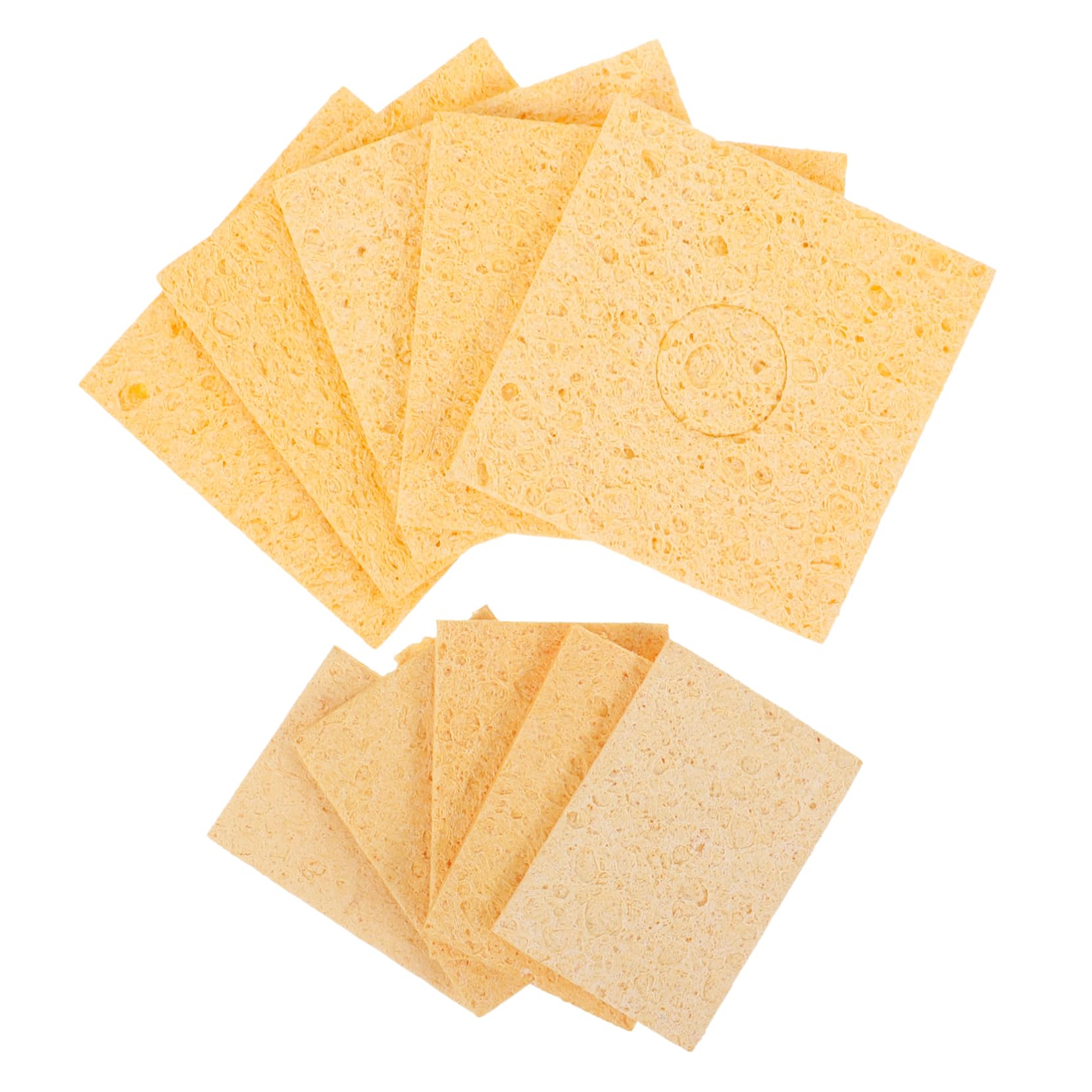 BUTIFULSIC 10pcs Soldering Iron Cleaning Sponge Soldering Tips Cleaning Sponge Soldering Iron Tip Cleaner Kit Solder Tips Cleaning Soldering Tip Cleaner Solder Cleaning Solder Tip Cleaning