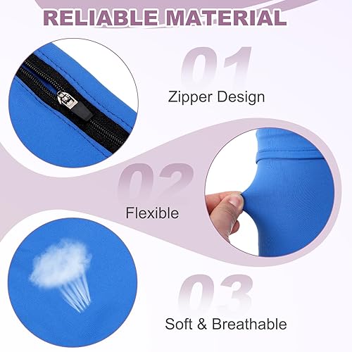 Miniatura 4 de PATIKIL Funda universal para brazalete para correr de 7.09 x 3.94 pulgadas, funda para brazo de teléfono celular con bolsillo con cremallera para