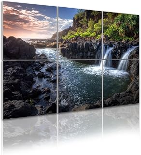 6 Pack Art Acoustic Panels Self Adhesive s Bath Sunset Decorative Soundproof Wall Panels Sound Absorbing Panel 48"x72" for Office Home Studio