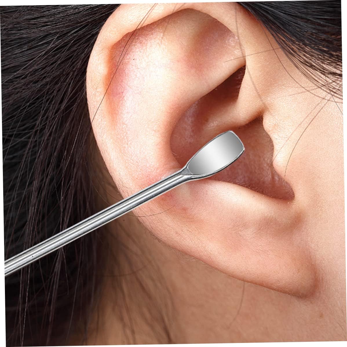 ESiiFuu Ear Wax Cleaner Kit  Stainless Steel Ear Pick Ear Wax Removal Tool Set for Kid Adult, Stainless Steel Ear Pick Set,Ear Cleaning Tool Set, 12pcs : Health & Household