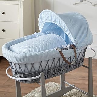 moses basket covers blue